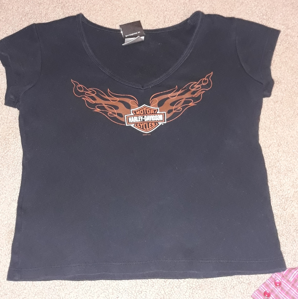 Harley Davidson crop T-shirt